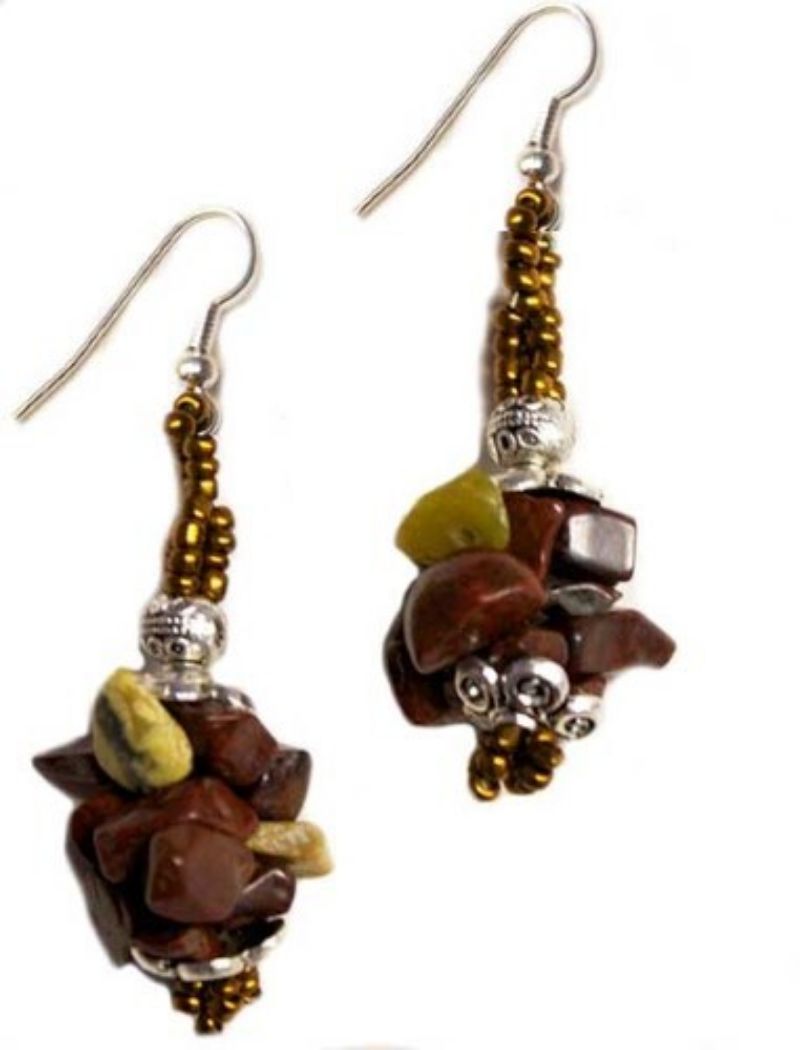 Picture of piedra beaded earrings