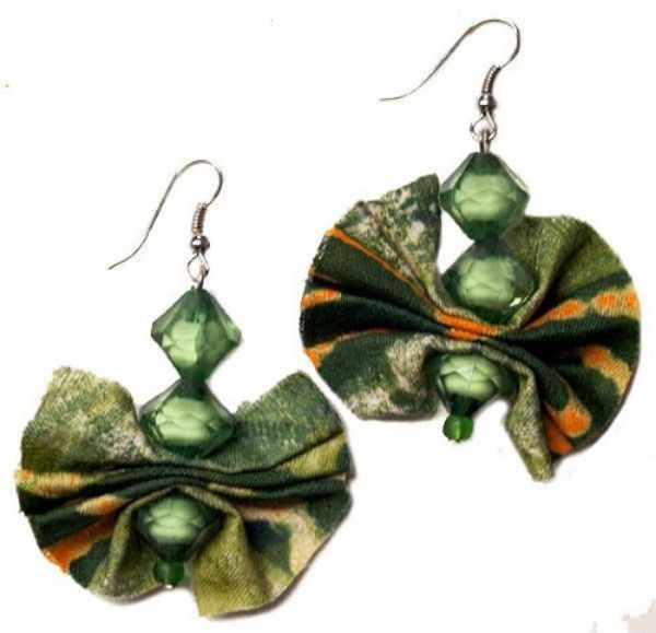 Picture of batik butterfly earrings