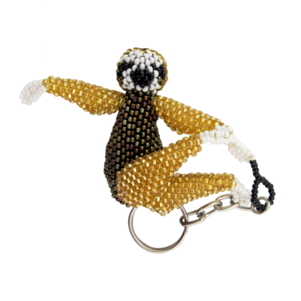 Sloth Beaded Keychain