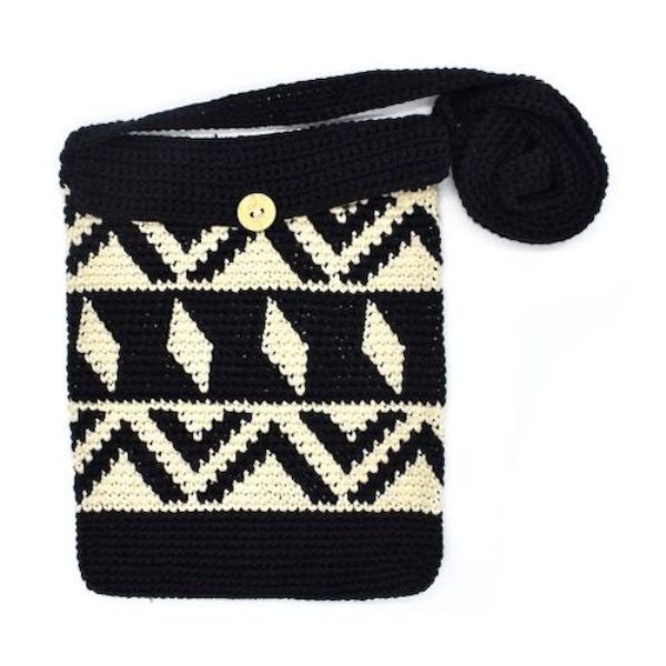 Picture of Crocheted Cotton Passport Bag