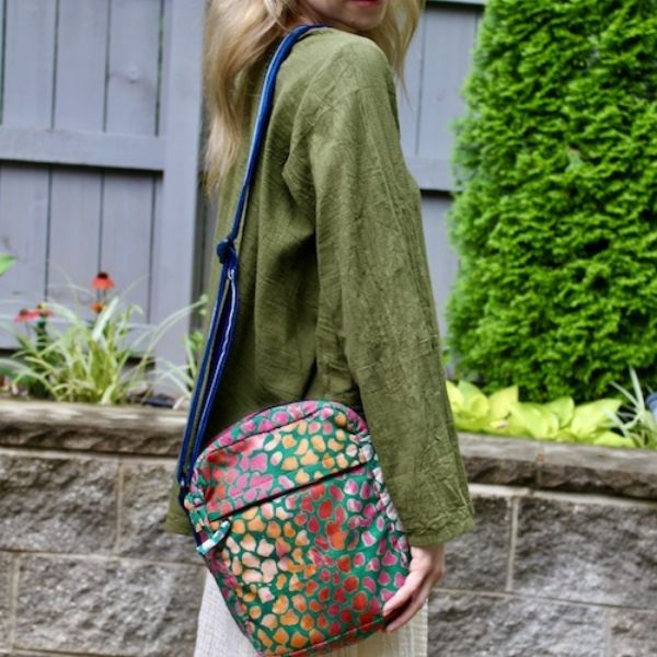 Picture of batik cotton satchel