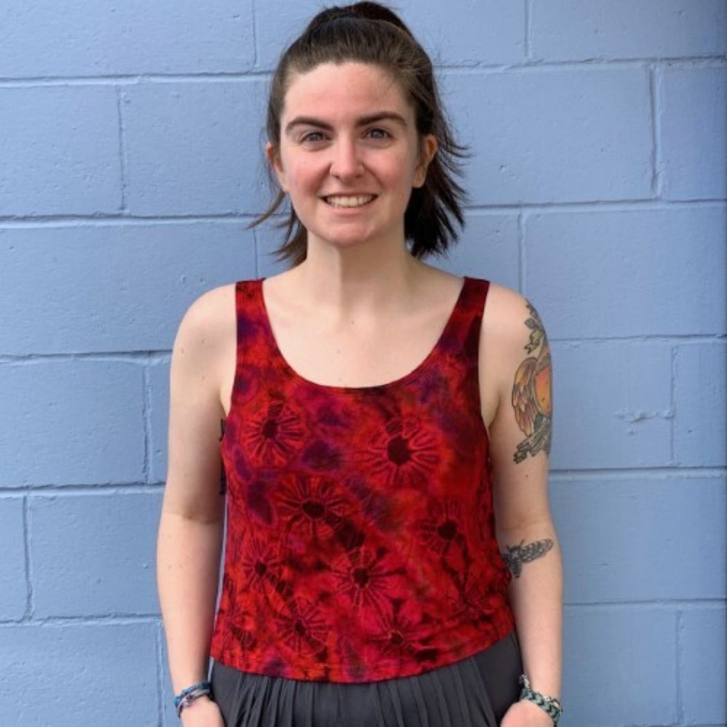 Red Tie Dye Tank Top