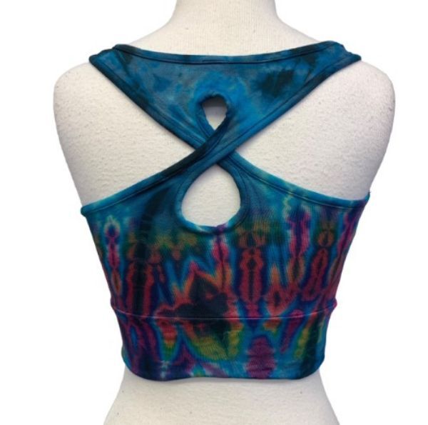 Picture of figure eight tie dye crop top