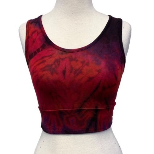 Red Figure Eight Tie Dye Sports Bra