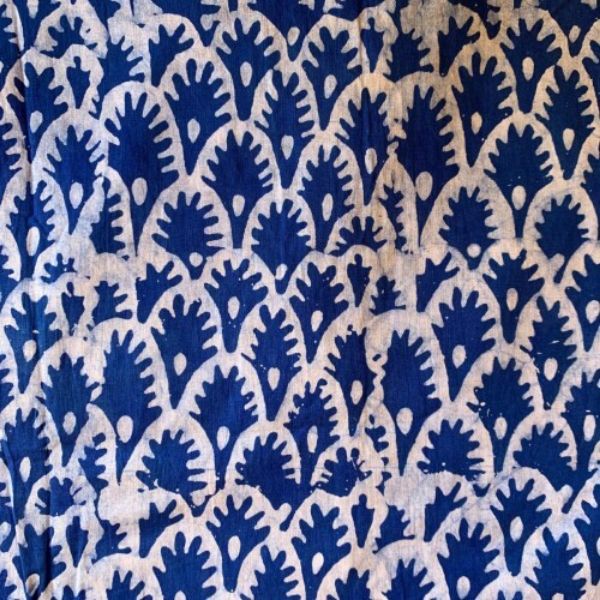 Picture of cotton batik ryan shirt - blue patterns