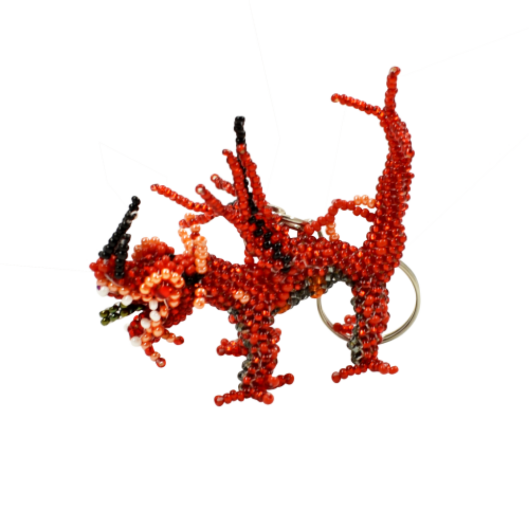 Dragon Beaded Keychain