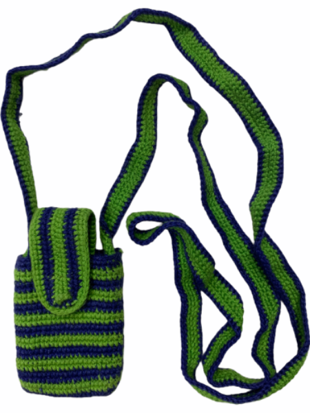 Picture of crocheted earbuds holder
