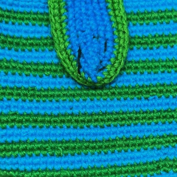 Picture of crocheted earbuds holder