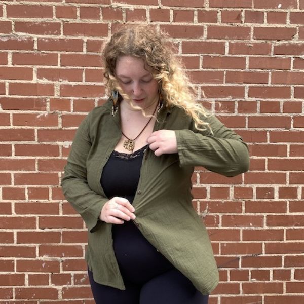 	Long Sleeve Coco Button Up Shirt