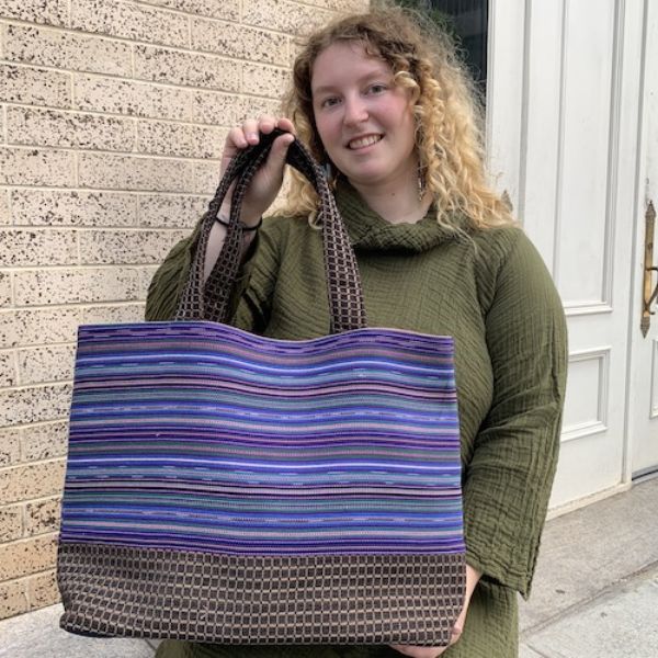 Picture of handwoven tapestry tote