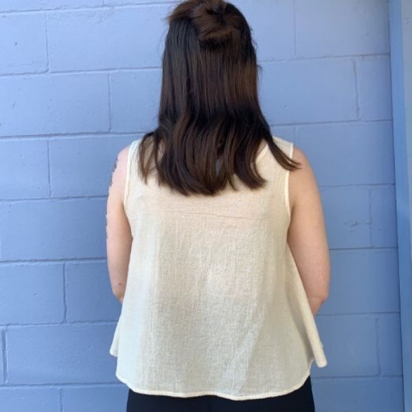 Flowy Flared Cropped Tank Top