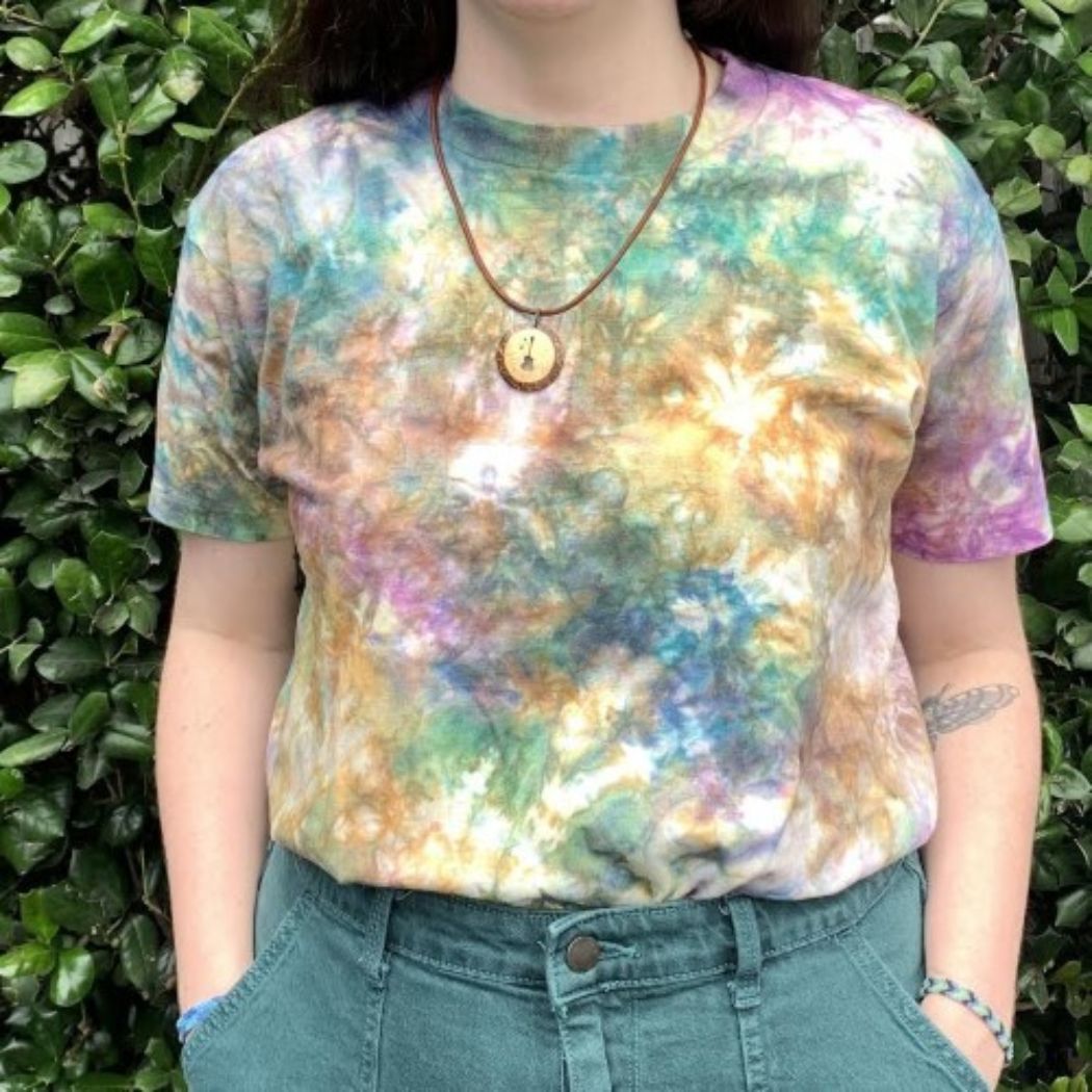 King Cake Crumble Tie Dye Cotton T-Shirt
