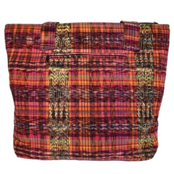 Hand Woven Embroidered Cotton Tote (Back)