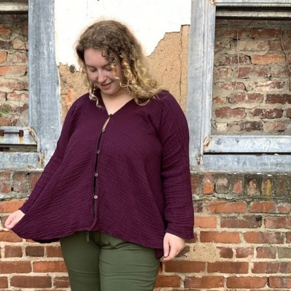 Cotton Gauze Coco Button Up Cardigan