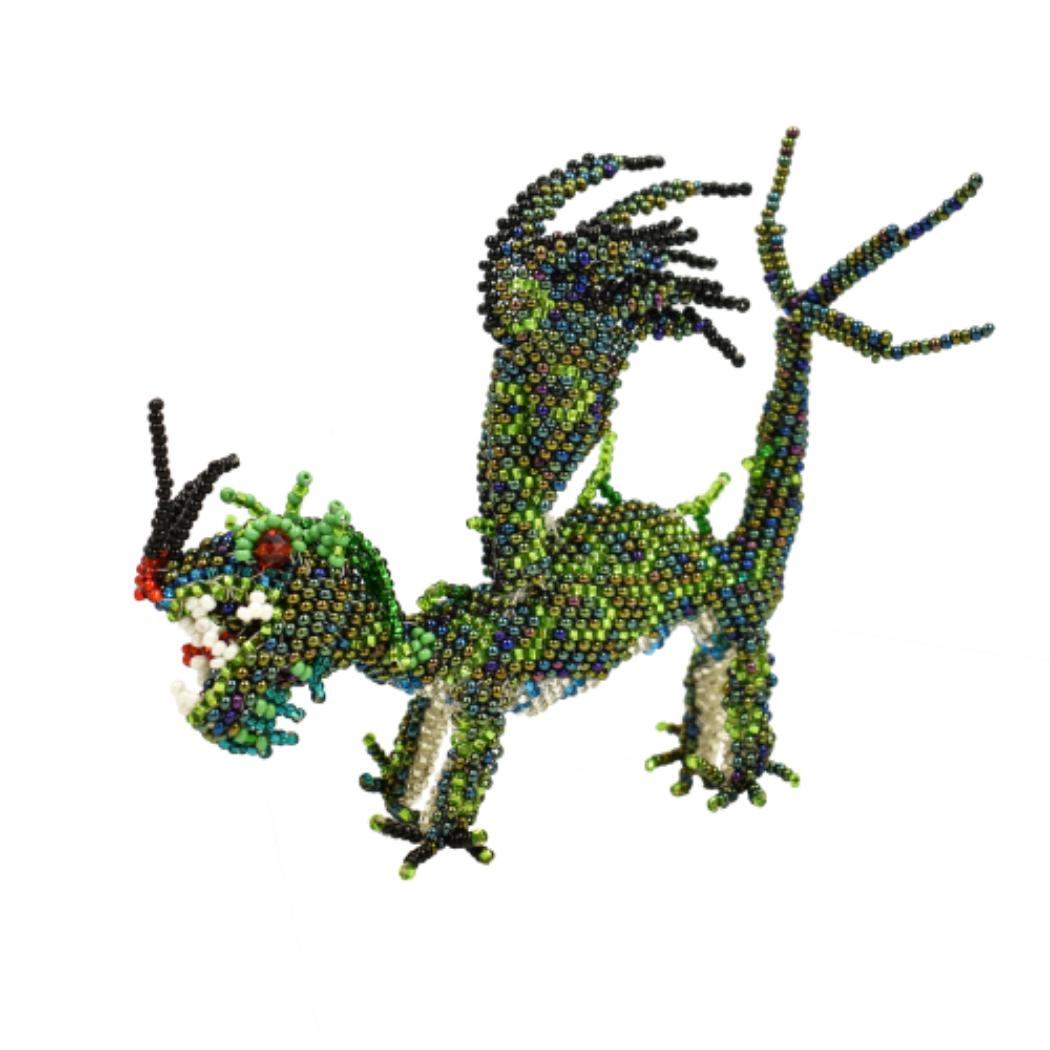 Picture of beaded fiery dragon