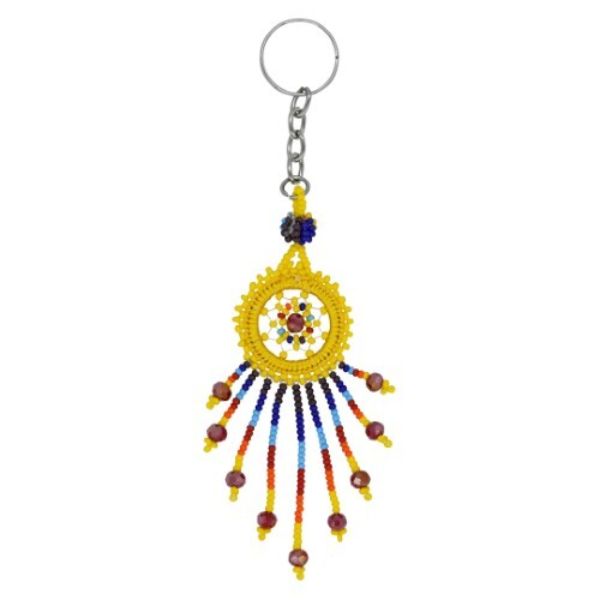Dream Catcher Beaded Keychain