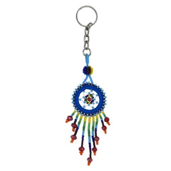 Dream Catcher Beaded Keychain