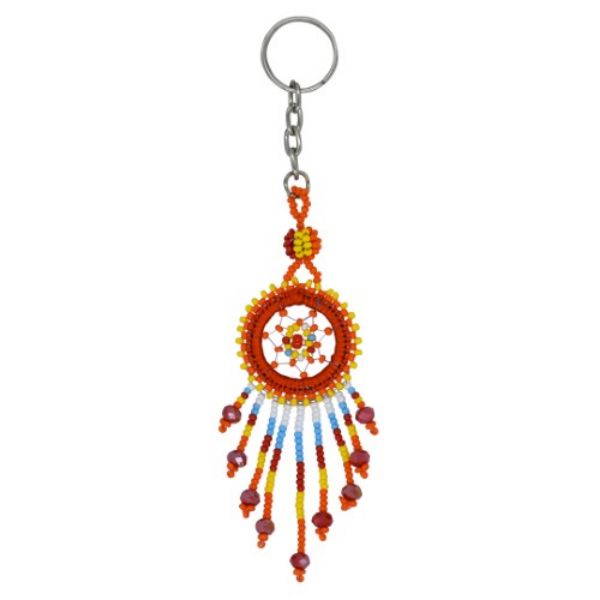 Picture of beaded dream catcher keychain