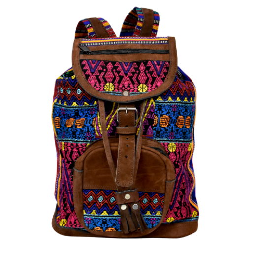 Picture of baby bella leather trim backpack