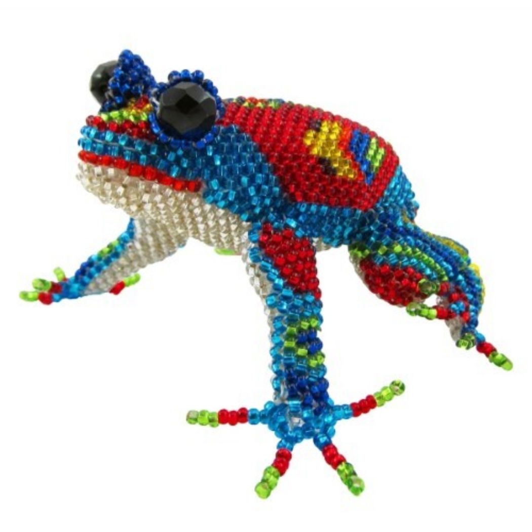 Picture of beaded happy frog