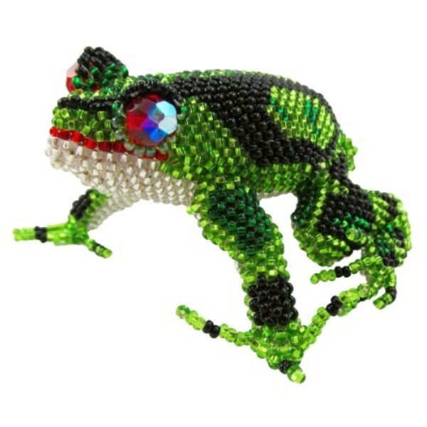 Picture of beaded happy frog