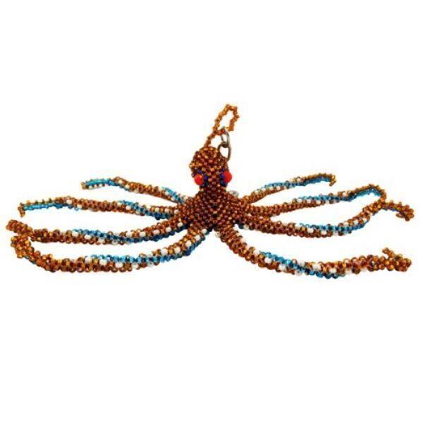 Picture of beaded octopus keychain