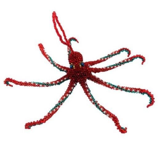 Picture of beaded octopus ornament