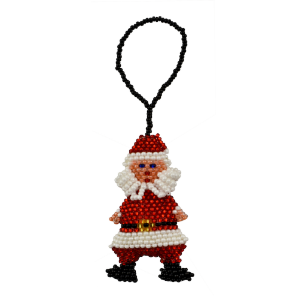 Picture of beaded holiday ornament