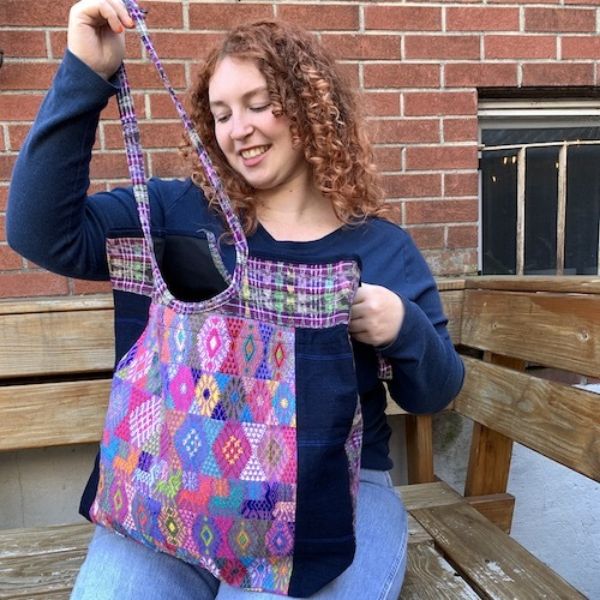 Picture of corte huipil travel tote