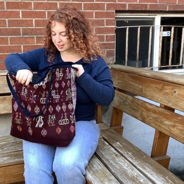 Picture of corte huipil travel tote