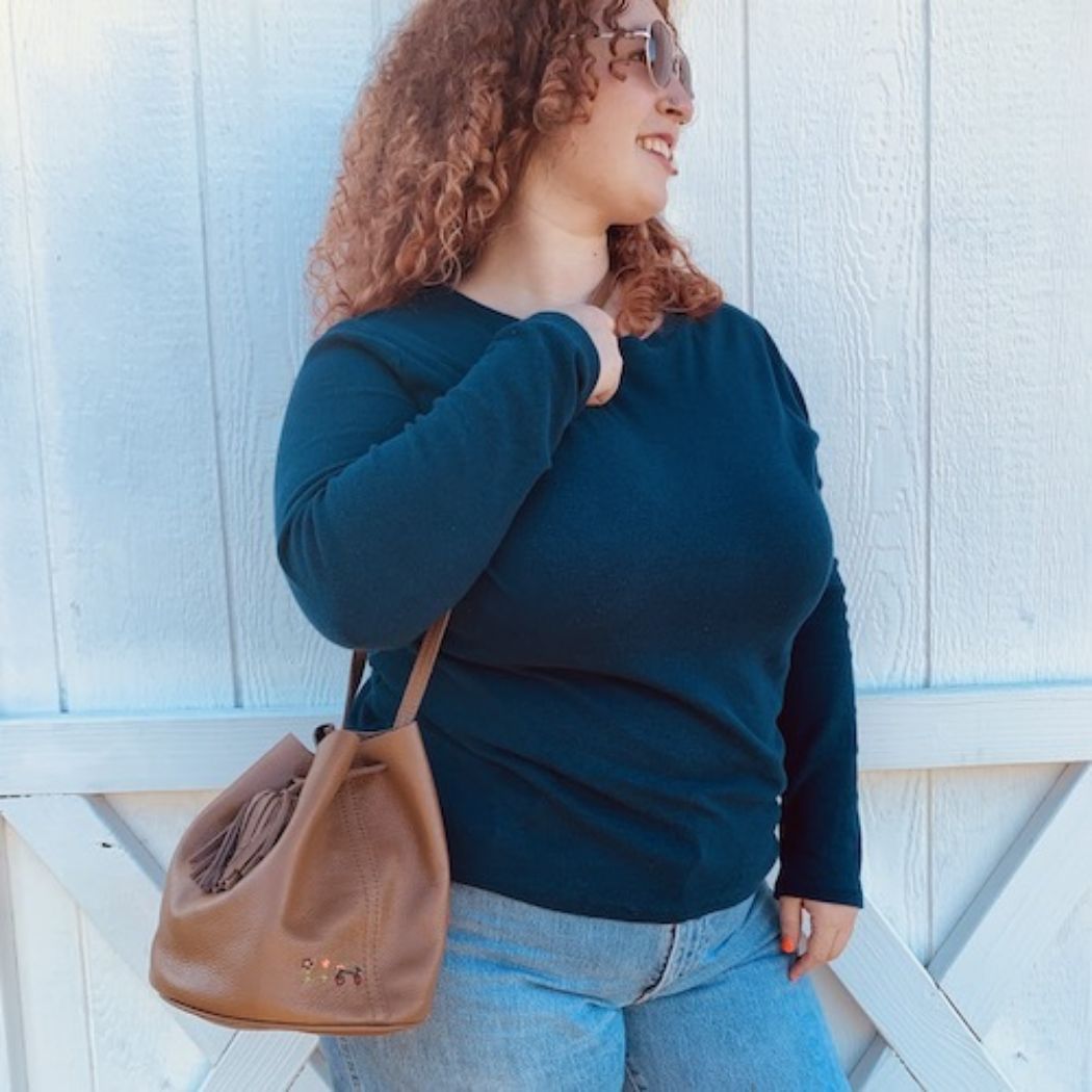 Picture of Bike Leather Crossbody Bag