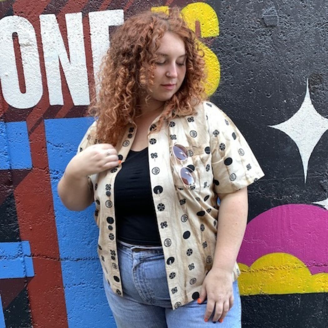 Forest Flowers Short Sleeve Button Up Shirt