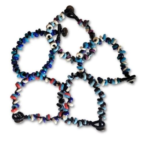 Picture of glass disk bracelet