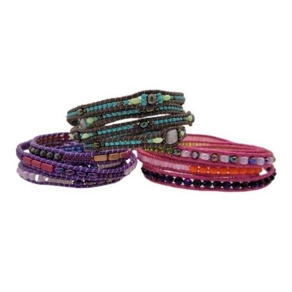 Picture of variety wrap beaded bracelet