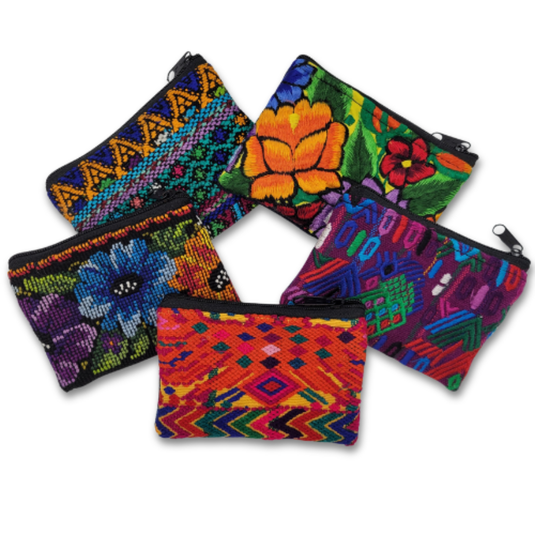 Picture of huipil two pocket pouch
