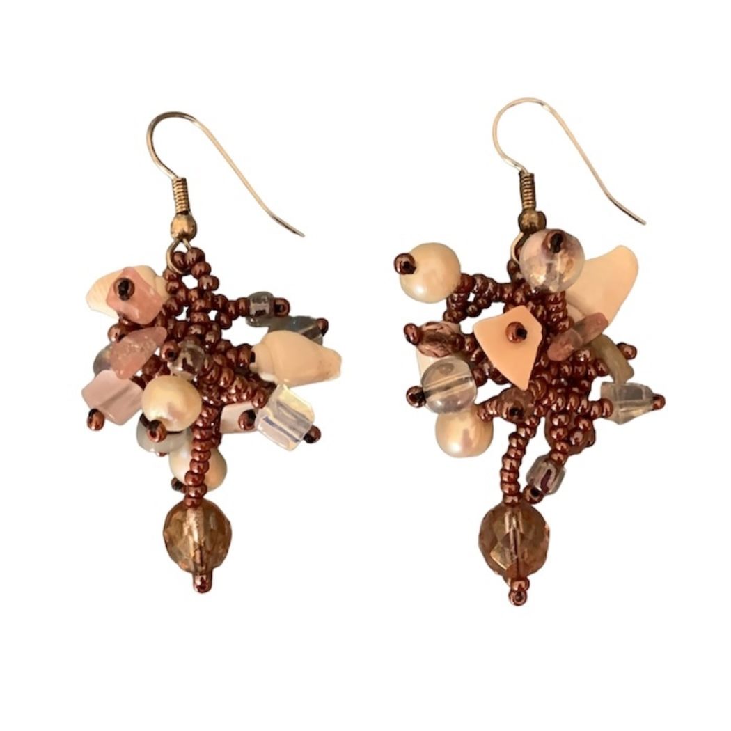 Bahari Beaded Dangle Earrings