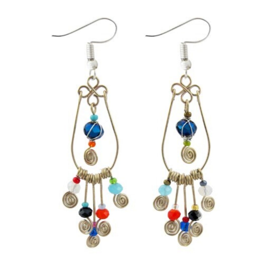 Picture of cadena spiral wire earrings