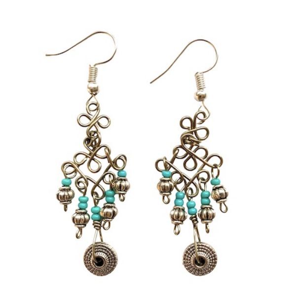 Picture of rosetta charm earrings