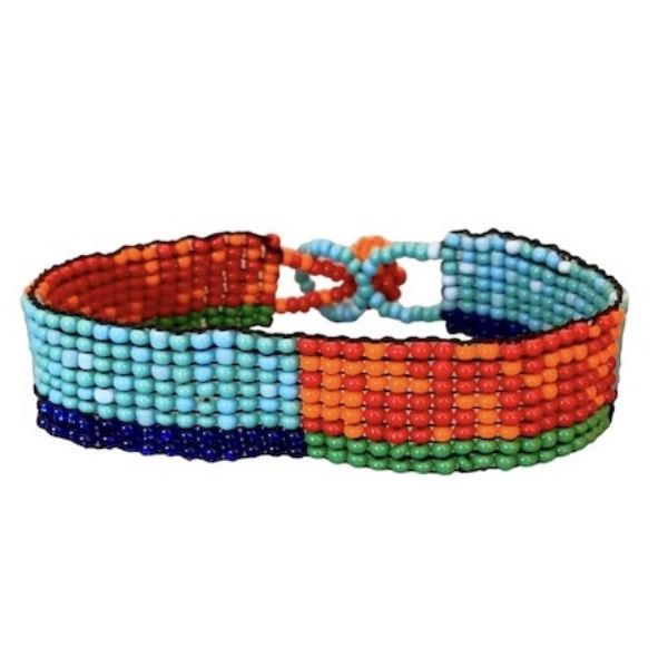 Picture of carnival beaded bracelet - half inch