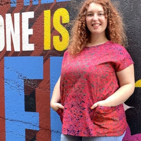 Scarlett Batik Cap Sleeve Top