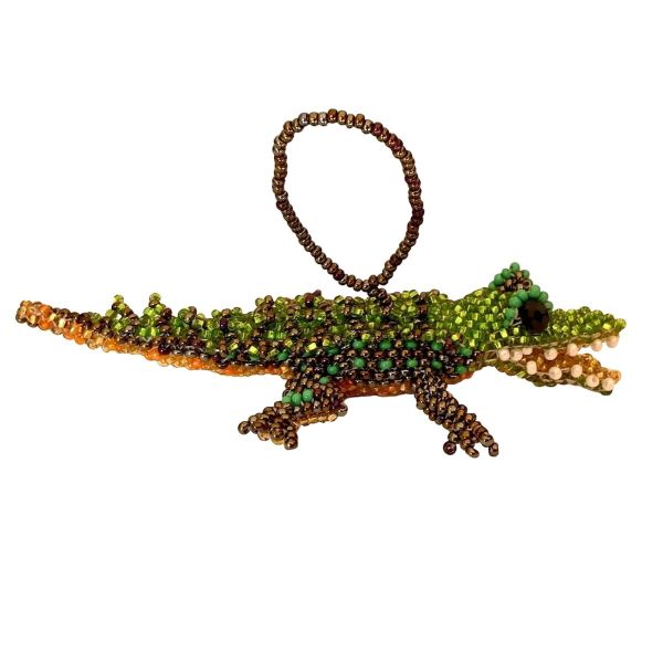 Alligator Beaded Ornament