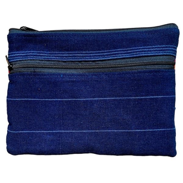 Picture of huipil two pocket pouch - large