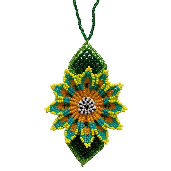 Picture of deluxe beaded holiday ornament - wildflower