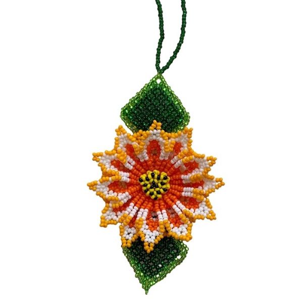 Picture of deluxe beaded holiday ornament - wildflower