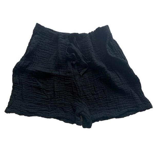 	Cotton Gauze Drawstring Shorts
