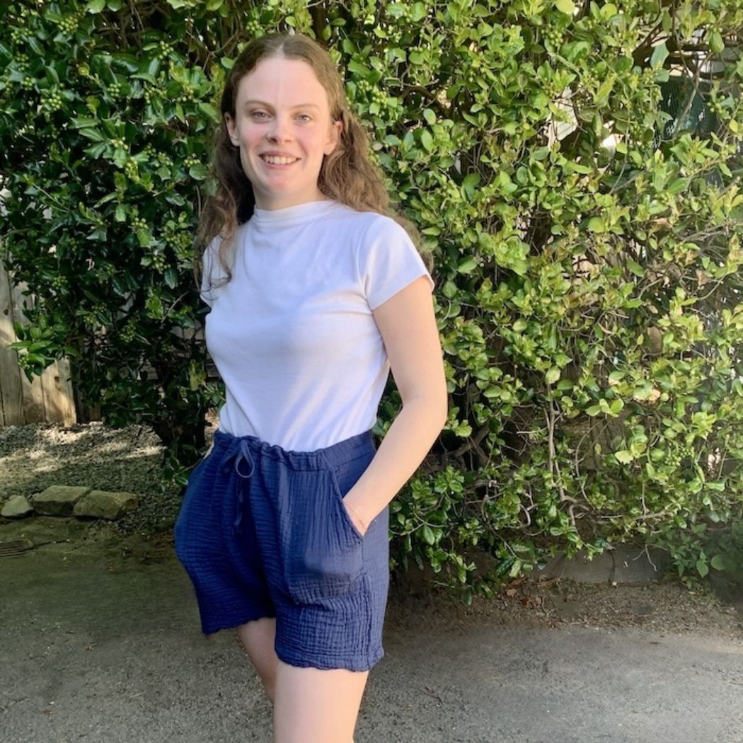 Gauzy Cotton Drawstring Shorts