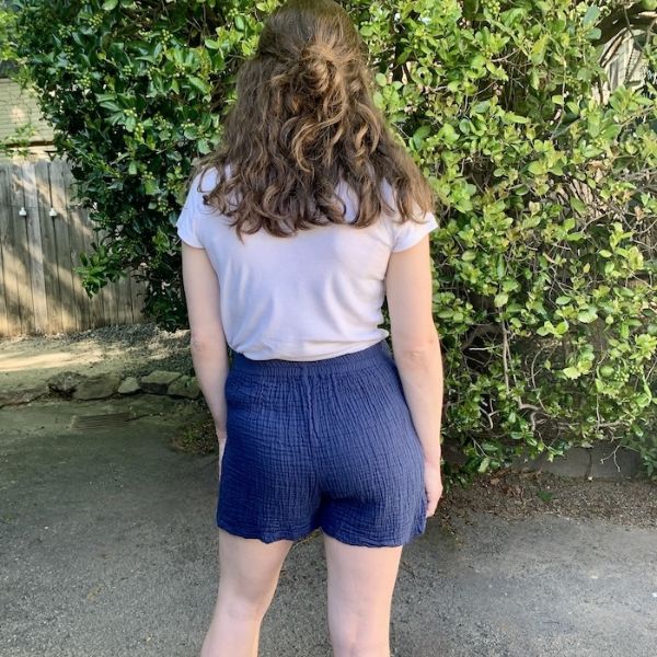 Gauzy Cotton Drawstring Shorts