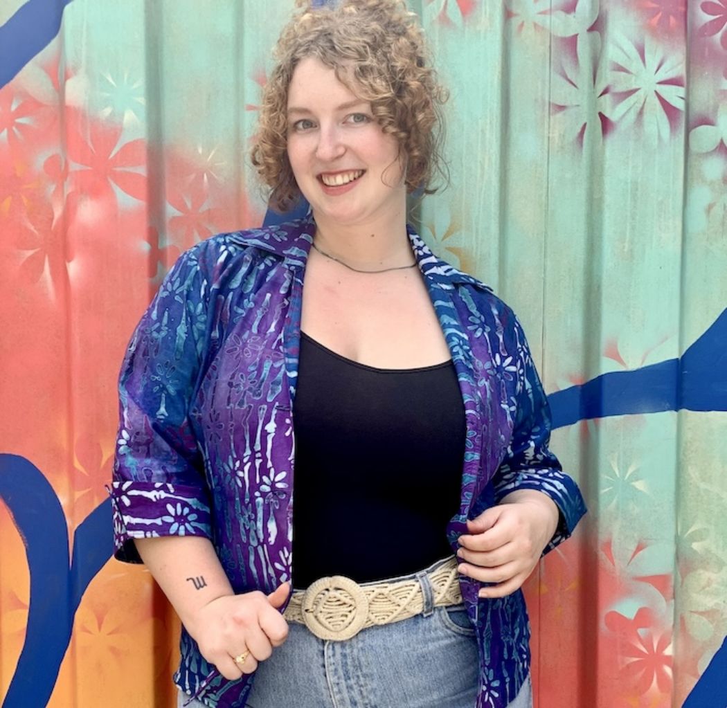 Batik Print Three Quarter Cuff Sleeve Button Up Shirt