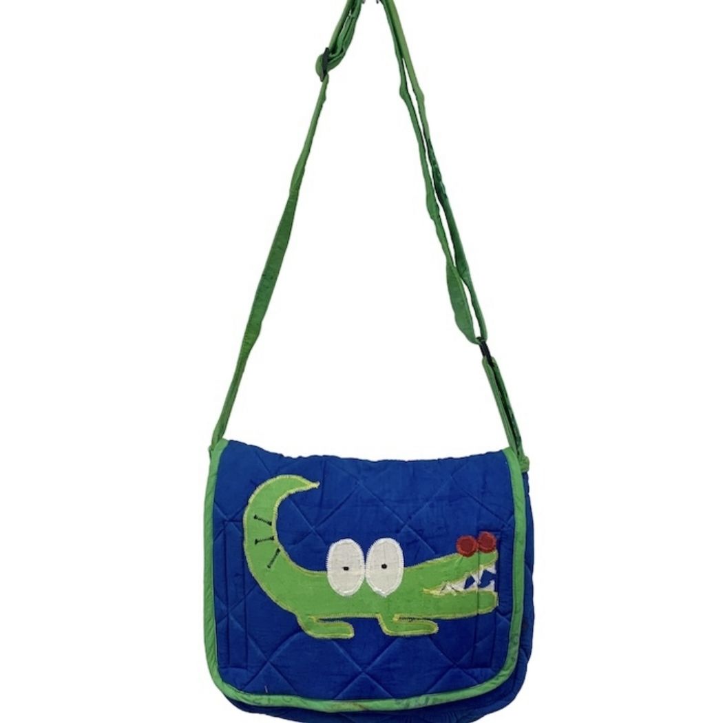 Picture of animal applique messenger bag