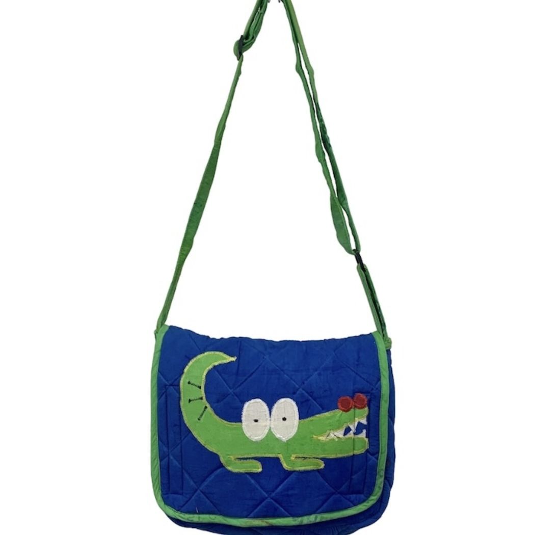 Animal Applique Messenger Bag